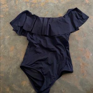 adorable off the shoulder one piece swimsuit